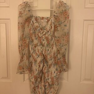Storia Long Sleeve Floral Dress